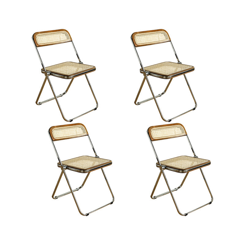 工業用サイドチェアメタル折りたたみ屋内ダイニングチェアのための屋内ダイニングチェア