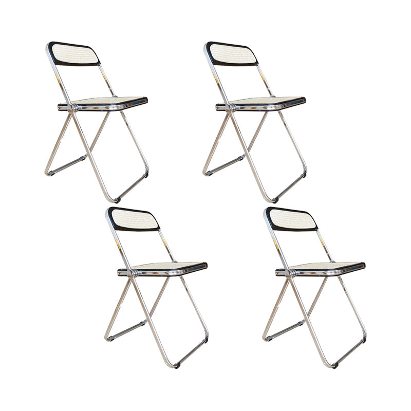 工業用サイドチェアメタル折りたたみ屋内ダイニングチェアのための屋内ダイニングチェア