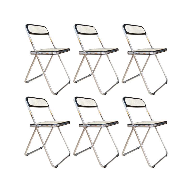工業用サイドチェアメタル折りたたみ屋内ダイニングチェアのための屋内ダイニングチェア