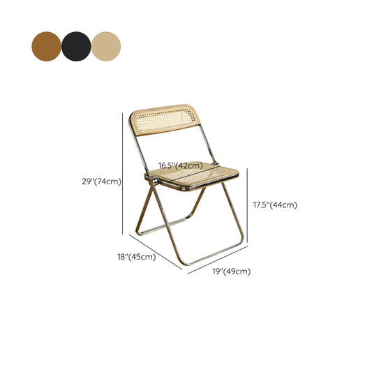 Industrial Side Chair Metal Folding Indoor Dining Chair for Home