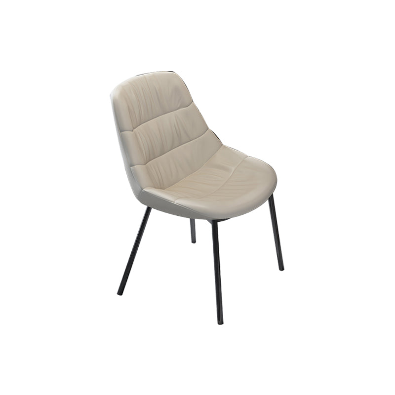 Modern Style Side Chair Leather Parsons Dining Chair for Home