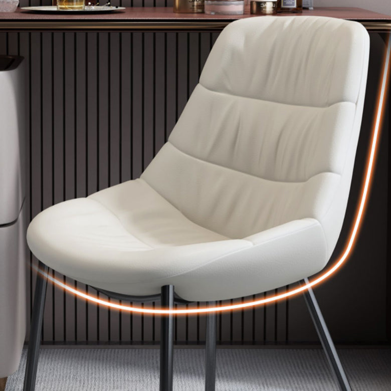 Modern Style Side Chair Leather Parsons Dining Chair for Home