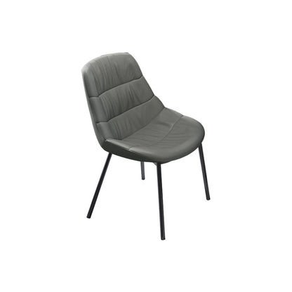 Modern Style Side Chair Leather Parsons Dining Chair for Home