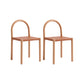 Modern Style Leather Side Chair Open Back Dining Chair for Home
