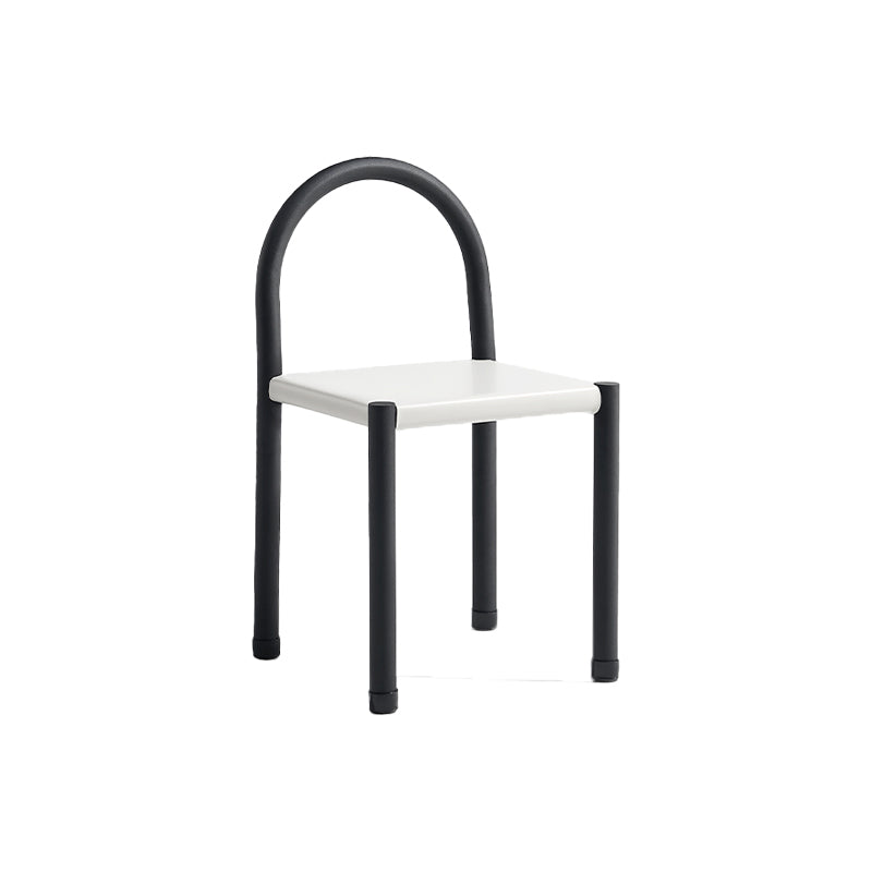 Modern Style Leather Side Chair Open Back Dining Chair for Home