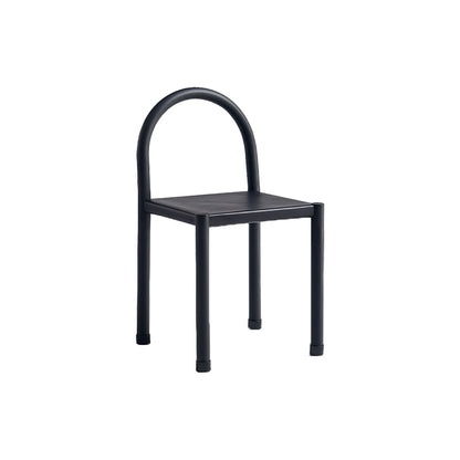 Modern Style Leather Side Chair Open Back Dining Chair for Home