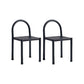 Modern Style Leather Side Chair Open Back Dining Chair for Home