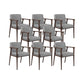 Solid Wood Arm Chair Upholstered Modern Dining Chair for Home Dark Gray 8 Piece Set Clearhalo 'Dining Chairs' 'Dining Tables & Seating' 'dining_chair' 'furn' 'furn_dining_chair' 'Furniture' 'Kitchen & Dining Furniture' 6962724