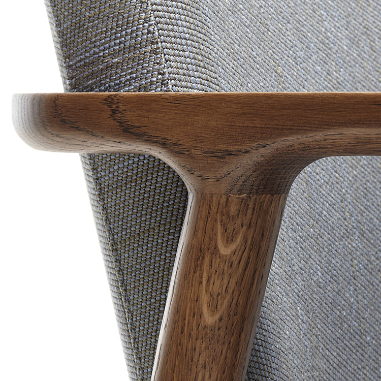 Solid Wood Arm Chair Upholstered Modern Dining Chair for Home Clearhalo 'Dining Chairs' 'Dining Tables & Seating' 'dining_chair' 'furn' 'furn_dining_chair' 'Furniture' 'Kitchen & Dining Furniture' 6962726
