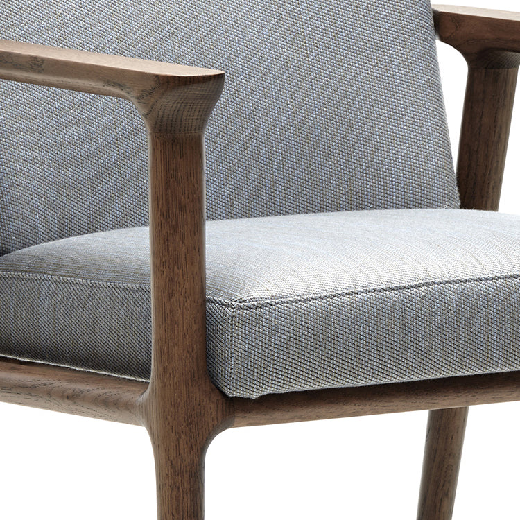 Solid Wood Arm Chair Upholstered Modern Dining Chair for Home Clearhalo 'Dining Chairs' 'Dining Tables & Seating' 'dining_chair' 'furn' 'furn_dining_chair' 'Furniture' 'Kitchen & Dining Furniture' 6962730