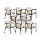 Solid Wood Arm Chair Upholstered Modern Dining Chair for Home Off-White 8 Piece Set Clearhalo 'Dining Chairs' 'Dining Tables & Seating' 'dining_chair' 'furn' 'furn_dining_chair' 'Furniture' 'Kitchen & Dining Furniture' 6962743