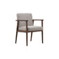 Solid Wood Arm Chair Upholstered Modern Dining Chair for Home Light Gray 1 Piece Clearhalo 'Dining Chairs' 'Dining Tables & Seating' 'dining_chair' 'furn' 'furn_dining_chair' 'Furniture' 'Kitchen & Dining Furniture' 6962749