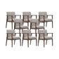 Solid Wood Arm Chair Upholstered Modern Dining Chair for Home Light Gray 8 Piece Set Clearhalo 'Dining Chairs' 'Dining Tables & Seating' 'dining_chair' 'furn' 'furn_dining_chair' 'Furniture' 'Kitchen & Dining Furniture' 6962753