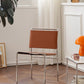 Modern Style Side Chair Faux Leather Open Back Dining Chair for Home Clearhalo 'Dining Chairs' 'Dining Tables & Seating' 'dining_chair' 'furn' 'furn_dining_chair' 'Furniture' 'Kitchen & Dining Furniture' 6962807