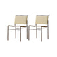 Modern Style Side Chair Faux Leather Open Back Dining Chair for Home Yellow 2 Piece Set Clearhalo 'Dining Chairs' 'Dining Tables & Seating' 'dining_chair' 'furn' 'furn_dining_chair' 'Furniture' 'Kitchen & Dining Furniture' 6962820