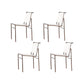 Modern Style Side Chair Faux Leather Open Back Dining Chair for Home White 4 Piece Set Clearhalo 'Dining Chairs' 'Dining Tables & Seating' 'dining_chair' 'furn' 'furn_dining_chair' 'Furniture' 'Kitchen & Dining Furniture' 6962829