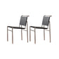 Modern Style Side Chair Faux Leather Open Back Dining Chair for Home Black 2 Piece Set Clearhalo 'Dining Chairs' 'Dining Tables & Seating' 'dining_chair' 'furn' 'furn_dining_chair' 'Furniture' 'Kitchen & Dining Furniture' 6962833