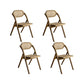 Solid Wood Side Chair Modern Folding Dining Chair for Living Room Camel 4 Piece Set Clearhalo 'Dining Chairs' 'Dining Tables & Seating' 'dining_chair' 'furn' 'furn_dining_chair' 'Furniture' 'Kitchen & Dining Furniture' 6962843