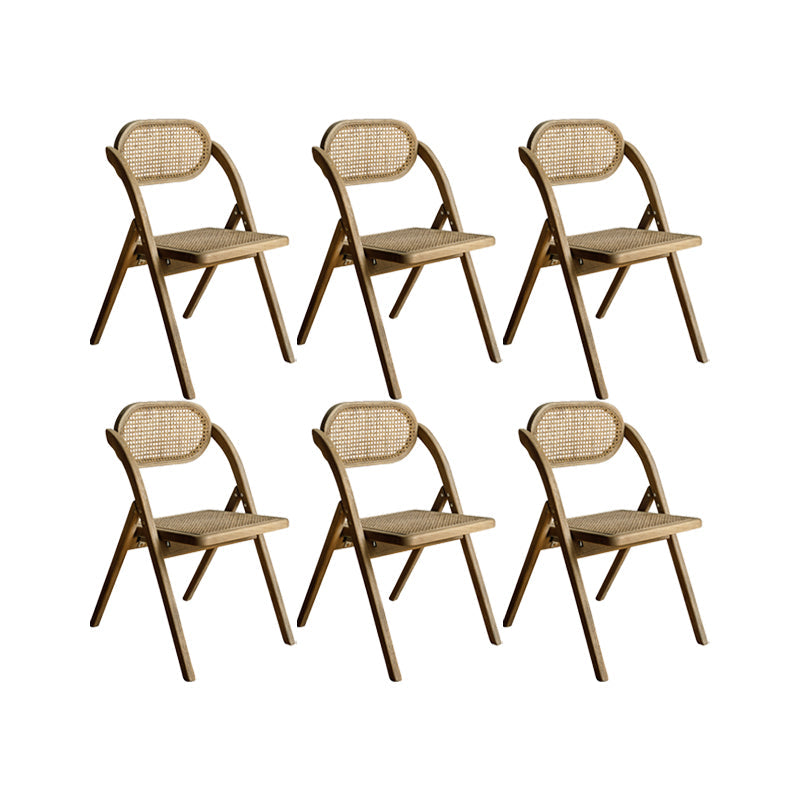 Solid Wood Side Chair Modern Folding Dining Chair for Living Room Camel 6 Piece Set Clearhalo 'Dining Chairs' 'Dining Tables & Seating' 'dining_chair' 'furn' 'furn_dining_chair' 'Furniture' 'Kitchen & Dining Furniture' 6962845