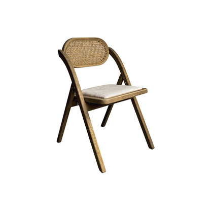 Solid Wood Side Chair Modern Folding Dining Chair for Living Room Brown White 1 Piece Clearhalo 'Dining Chairs' 'Dining Tables & Seating' 'dining_chair' 'furn' 'furn_dining_chair' 'Furniture' 'Kitchen & Dining Furniture' 6962858