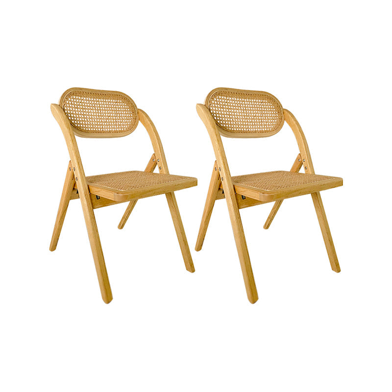 Solid Wood Side Chair Modern Folding Dining Chair for Living Room Wood 2 Piece Set Clearhalo 'Dining Chairs' 'Dining Tables & Seating' 'dining_chair' 'furn' 'furn_dining_chair' 'Furniture' 'Kitchen & Dining Furniture' 6962864