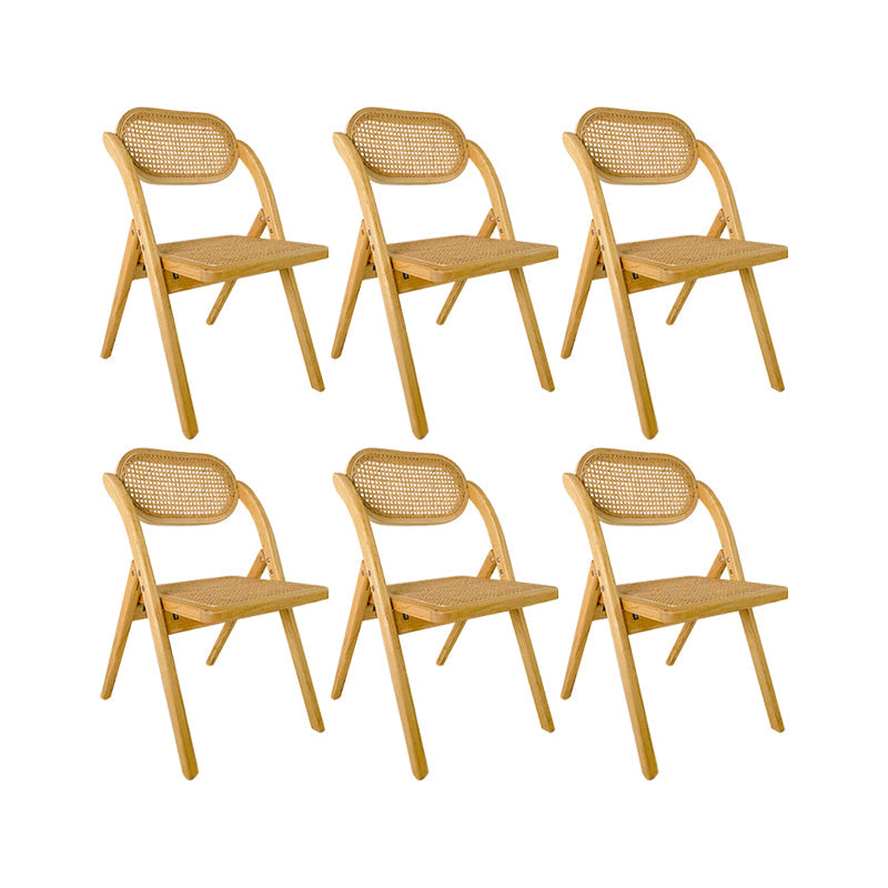 Solid Wood Side Chair Modern Folding Dining Chair for Living Room Wood 6 Piece Set Clearhalo 'Dining Chairs' 'Dining Tables & Seating' 'dining_chair' 'furn' 'furn_dining_chair' 'Furniture' 'Kitchen & Dining Furniture' 6962866