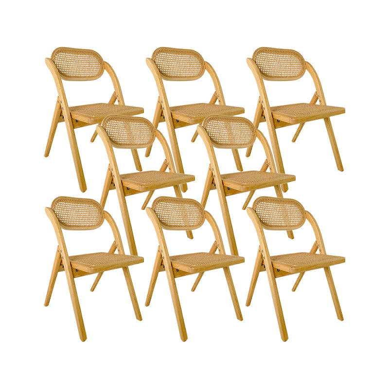 Solid Wood Side Chair Modern Folding Dining Chair for Living Room Wood 8 Piece Set Clearhalo 'Dining Chairs' 'Dining Tables & Seating' 'dining_chair' 'furn' 'furn_dining_chair' 'Furniture' 'Kitchen & Dining Furniture' 6962867