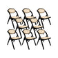 Solid Wood Side Chair Modern Folding Dining Chair for Living Room Black 8 Piece Set Clearhalo 'Dining Chairs' 'Dining Tables & Seating' 'dining_chair' 'furn' 'furn_dining_chair' 'Furniture' 'Kitchen & Dining Furniture' 6962872