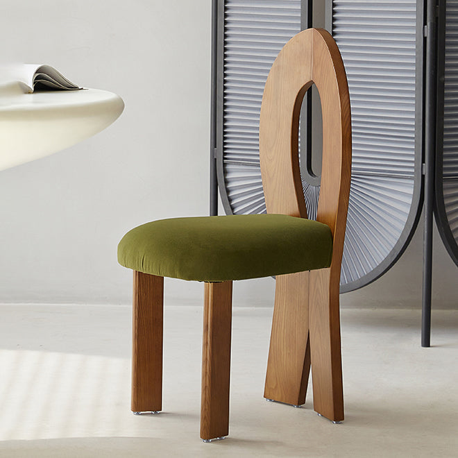 Modern Side Chair Velvet Wooden Base Dining Chair for Living Room Clearhalo 'Dining Chairs' 'Dining Tables & Seating' 'dining_chair' 'furn' 'furn_dining_chair' 'Furniture' 'Kitchen & Dining Furniture' 6962879