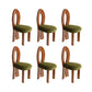 Modern Side Chair Velvet Wooden Base Dining Chair for Living Room Walnut 6 Piece Set Clearhalo 'Dining Chairs' 'Dining Tables & Seating' 'dining_chair' 'furn' 'furn_dining_chair' 'Furniture' 'Kitchen & Dining Furniture' 6962885