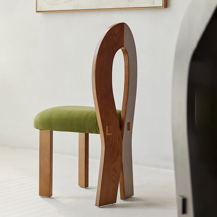 Modern Side Chair Velvet Wooden Base Dining Chair for Living Room Clearhalo 'Dining Chairs' 'Dining Tables & Seating' 'dining_chair' 'furn' 'furn_dining_chair' 'Furniture' 'Kitchen & Dining Furniture' 6962886