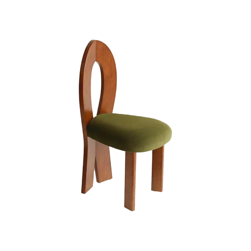 Modern Side Chair Velvet Wooden Base Dining Chair for Living Room Clearhalo 'Dining Chairs' 'Dining Tables & Seating' 'dining_chair' 'furn' 'furn_dining_chair' 'Furniture' 'Kitchen & Dining Furniture' 6962887