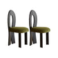 Modern Side Chair Velvet Wooden Base Dining Chair for Living Room Black 2 Piece Set Clearhalo 'Dining Chairs' 'Dining Tables & Seating' 'dining_chair' 'furn' 'furn_dining_chair' 'Furniture' 'Kitchen & Dining Furniture' 6962891
