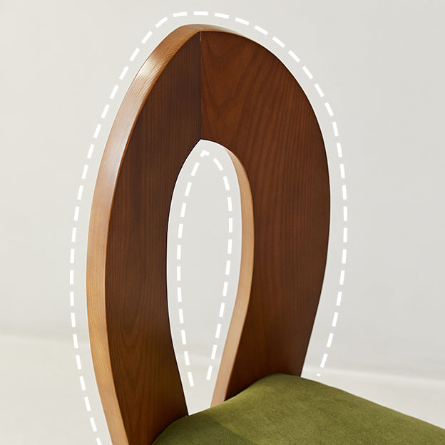 Modern Side Chair Velvet Wooden Base Dining Chair for Living Room Clearhalo 'Dining Chairs' 'Dining Tables & Seating' 'dining_chair' 'furn' 'furn_dining_chair' 'Furniture' 'Kitchen & Dining Furniture' 6962893