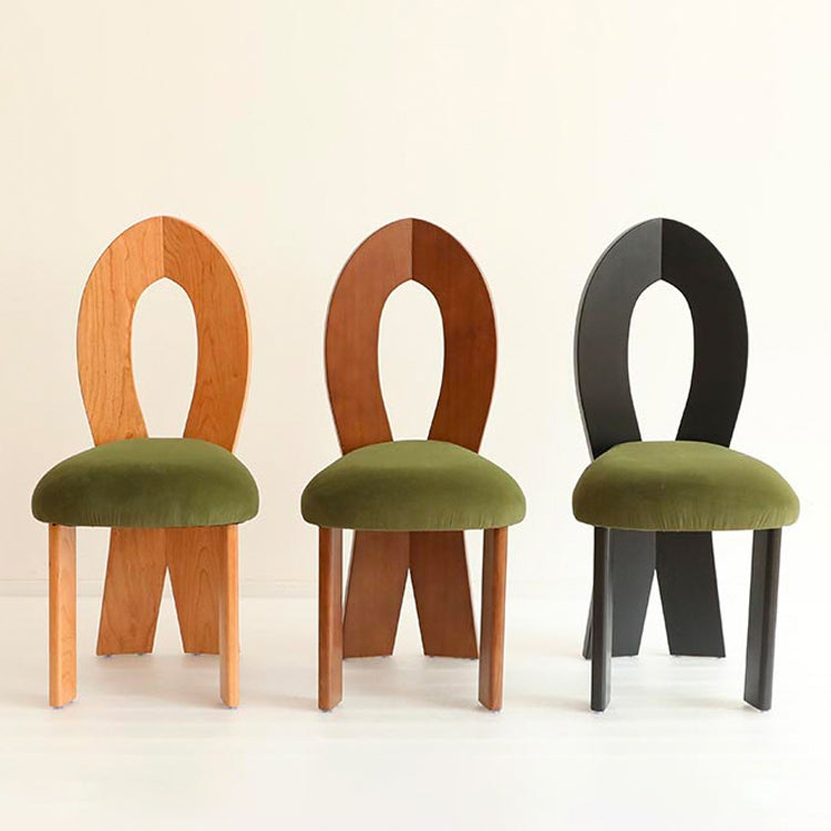 Modern Side Chair Velvet Wooden Base Dining Chair for Living Room Clearhalo 'Dining Chairs' 'Dining Tables & Seating' 'dining_chair' 'furn' 'furn_dining_chair' 'Furniture' 'Kitchen & Dining Furniture' 6962897