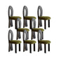 Modern Side Chair Velvet Wooden Base Dining Chair for Living Room Black 8 Piece Set Clearhalo 'Dining Chairs' 'Dining Tables & Seating' 'dining_chair' 'furn' 'furn_dining_chair' 'Furniture' 'Kitchen & Dining Furniture' 6962898