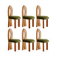 Modern Side Chair Velvet Wooden Base Dining Chair for Living Room Brown 6 Piece Set Clearhalo 'Dining Chairs' 'Dining Tables & Seating' 'dining_chair' 'furn' 'furn_dining_chair' 'Furniture' 'Kitchen & Dining Furniture' 6962902