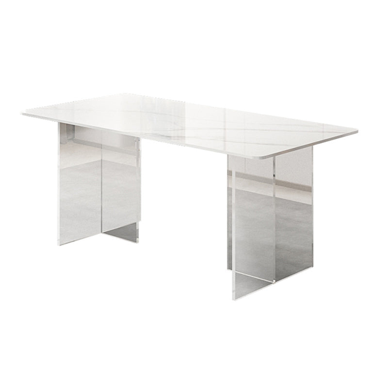 Mesa de comedor de piedra rectangular moderna 1/2/5/7 piezas de comedor juego para cocina