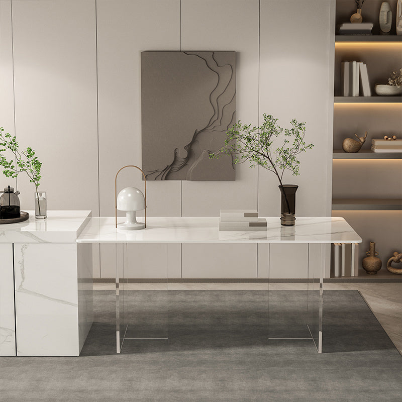 Mesa de comedor de piedra rectangular moderna 1/2/5/7 piezas de comedor juego para cocina