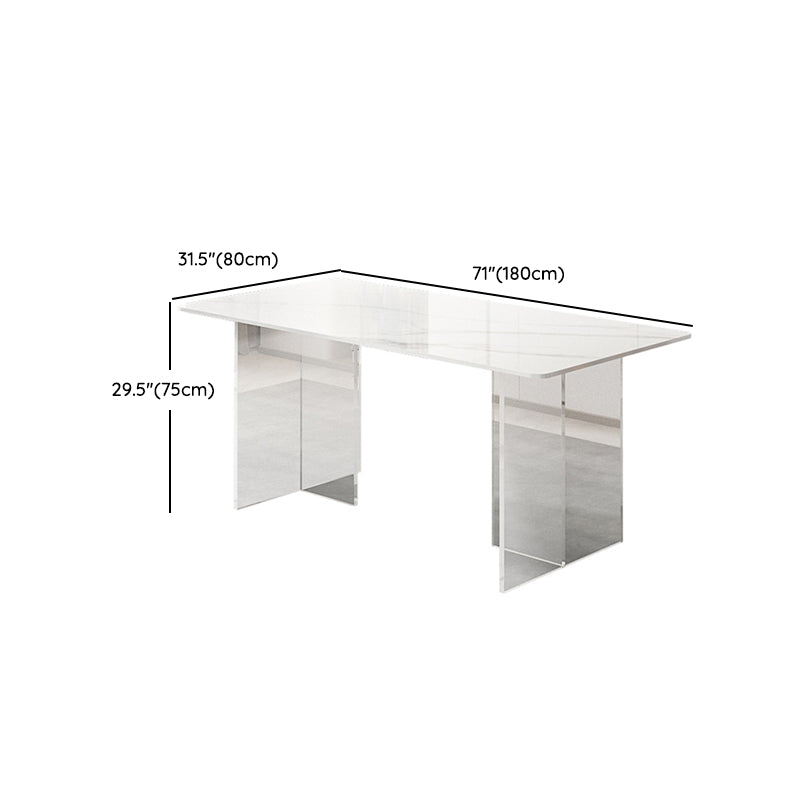 Mesa de comedor de piedra rectangular moderna 1/2/5/7 piezas de comedor juego para cocina