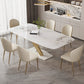 Nordic Dining Room Set 1/4/5/6/7 Pcs Stone Dining Room Furniture