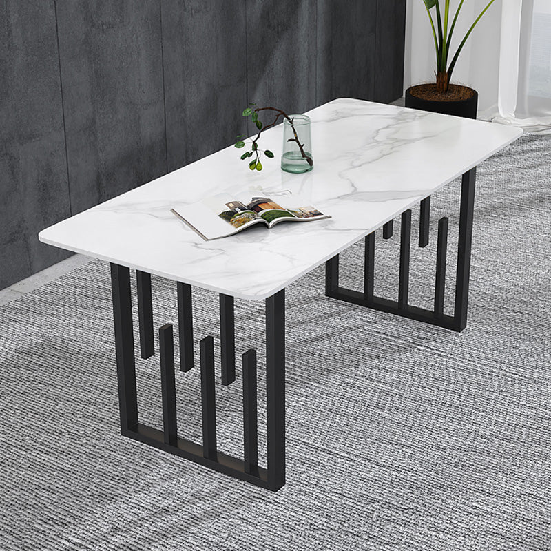 Mesa de comedor de piedra rectangular nórdico 1/2/5/7 piezas de comedor para comedor