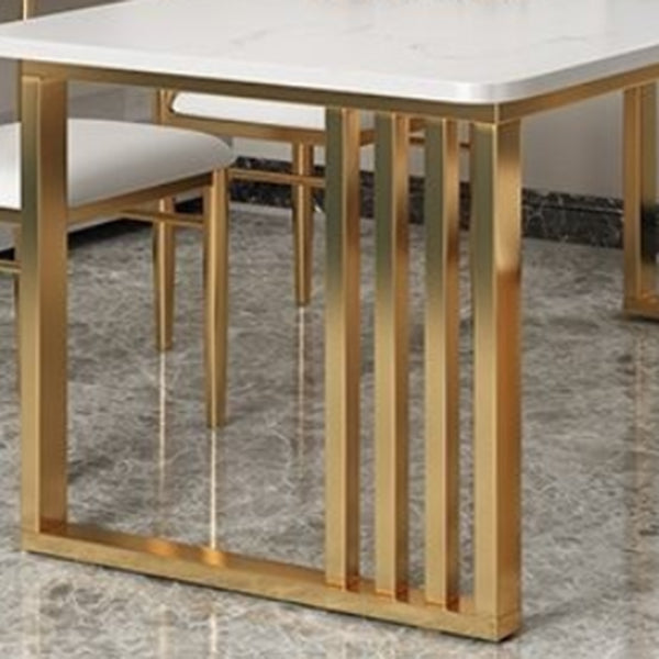 Mesa de comedor de piedra rectangular nórdico 1/2/5/7 piezas de comedor para comedor