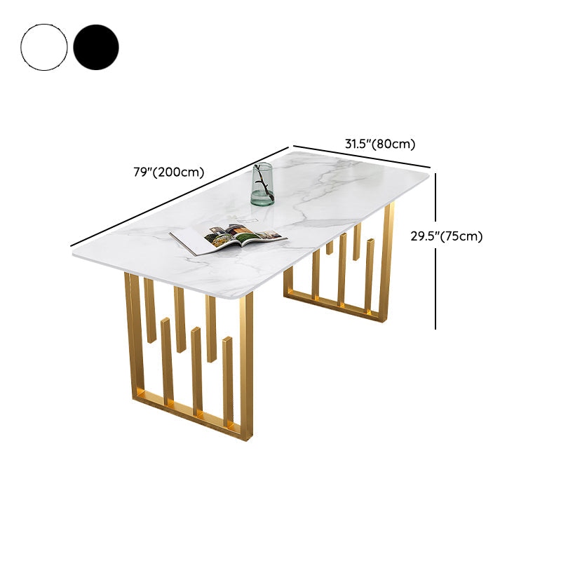 Mesa de comedor de piedra rectangular nórdico 1/2/5/7 piezas de comedor para comedor