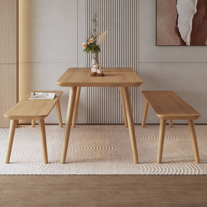 Mesa de comedor de madera rectangular industrial 1/3/5/6/7 piezas de comedor para comedor