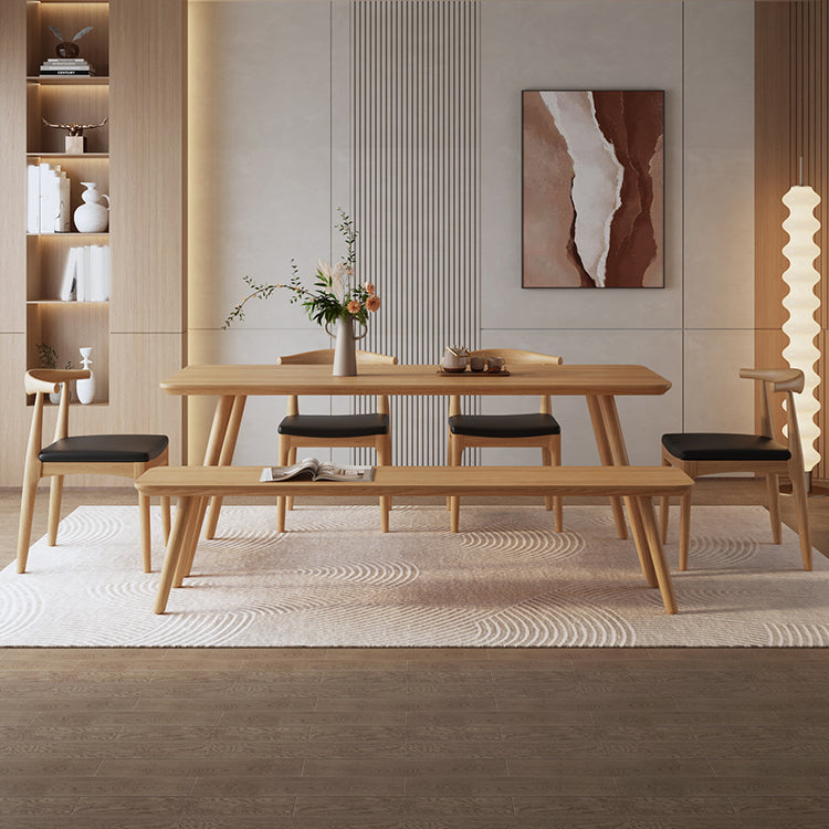 Mesa de comedor de madera rectangular industrial 1/3/5/6/7 piezas de comedor para comedor