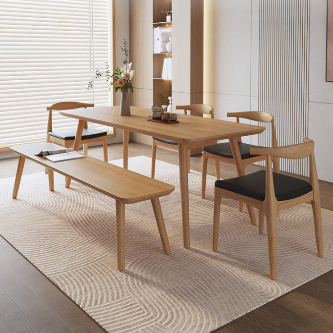 Mesa de comedor de madera rectangular industrial 1/3/5/6/7 piezas de comedor para comedor