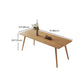 Mesa de comedor de madera rectangular industrial 1/3/5/6/7 piezas de comedor para comedor
