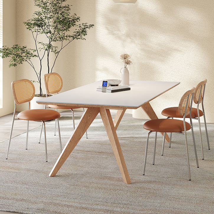 Nordic Dining Room Set 1/4/5/7 Pcs Dining Set for Dining Room 5 Pieces: Table, 4 Chairs Clearhalo 'Dining Room Sets' 'Dining Tables & Seating' 'dining_room_set' 'furn' 'furn_dining_room_set' 'Furniture' 'Kitchen & Dining Furniture' 6963846