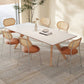Nordic Dining Room Set 1/4/5/7 Pcs Dining Set for Dining Room 7 Pieces: Table, 6 Chairs Clearhalo 'Dining Room Sets' 'Dining Tables & Seating' 'dining_room_set' 'furn' 'furn_dining_room_set' 'Furniture' 'Kitchen & Dining Furniture' 6963849
